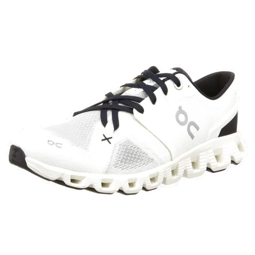 On Men's Cloud X 3 Sneakers, Ivory/Black, 10.5 Medium US