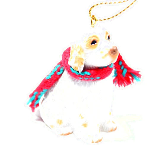 Conversation Concepts Clumber Spaniel Tiny Miniature One Christmas Ornament - DELIGHTFUL!