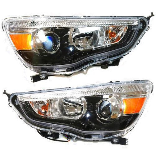 LYNICESHOP Halogen Headlights Assembly, for 2011-2019 Mitsubishi Outlander Sport（RVR） ES/LE/SE NON-GT/Limited Models 8301c224, Mi2503160 (Driver + Passenger Side)