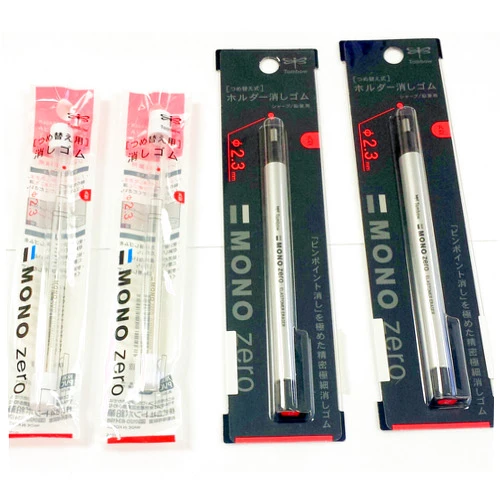 Tombow Mono Value Pack of 2 Zero Erasers & 4 refills