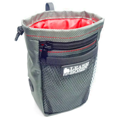 Leash Boss Leashboss Dog Treat Pouch for Training | Training Treat Pouches for Pet Training | Treat Bag for Dog Training | Portable Kibble Snack Container for Pets | Fanny Pack Waist Belt Transport On The Go