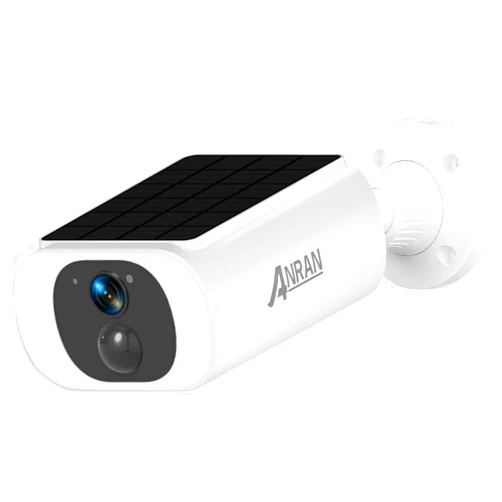 ANRAN 2K Solar Security Cameras Wireless Outdoor, 2.4Ghz WiFi Surveillance Outdoor Camera for Home Security with Embedded Solar Panel, Color Night Vision, 2-Way Talk, IP67 Waterproof, Work with Alexa