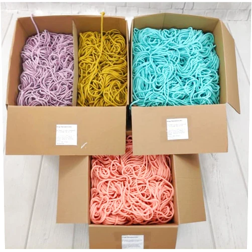 Sznurkomania Cotton Cord in one Piece 5mm 1000m, 46 Colors, Macrame Cord, Macrame Yarn, Cotton Yarn, Braided Cotton Cord 5mm with core, Crochet Cord, Macrame Rope (Mustard)