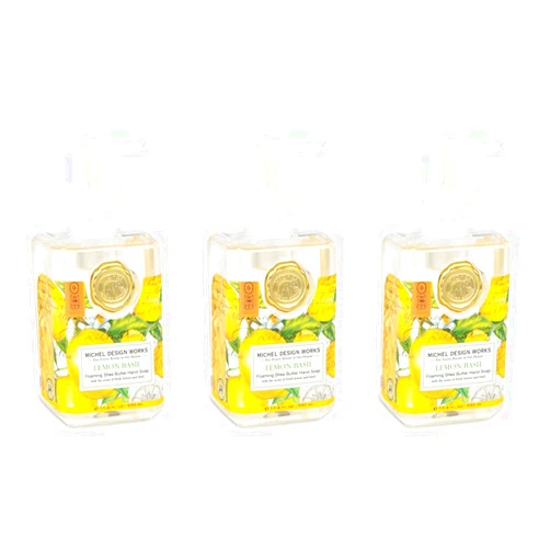 Michel Design Works Foaming Hand Soap, 17.80-Fluid Ounce, Lemon Basil - 3-PACK
