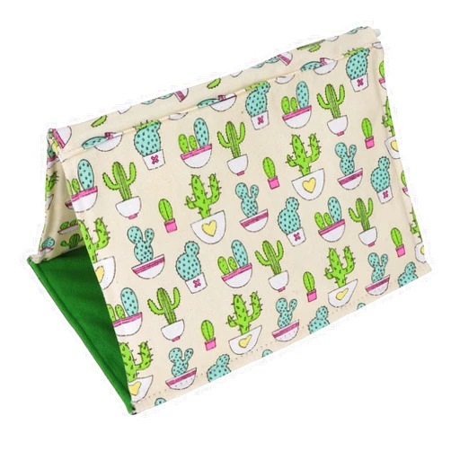 LAJS Reptile Bed, Soft Lizard Hide Tent for Bearded Dragon for Gecko Fresh Cactus