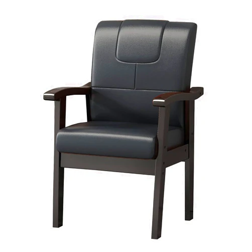 SJIOUEOT Dining Chair, Solid Wood Upholstered Armchair, Office Desk Chair, Elderly Chair, Leisure Single Sofa Chair, for Hotel/Restaurant Lounge Chair (Color : A)