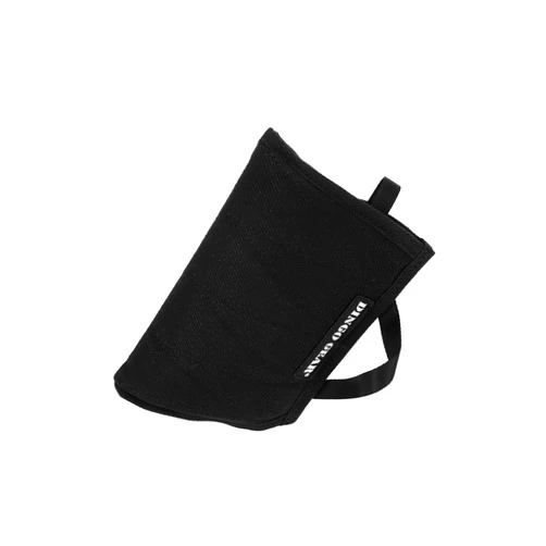 DINGO GEAR WWW.DINGOGEAR.COM 1977 Dingo Gear Universal Bite Wedge for Dog Training, K9, IGP, Obedience, Dogs Sports, Nylcot, Mini Sleevewith 1 Rubbered Handle, Wide Bite Pad, Hard, Black (S00702)
