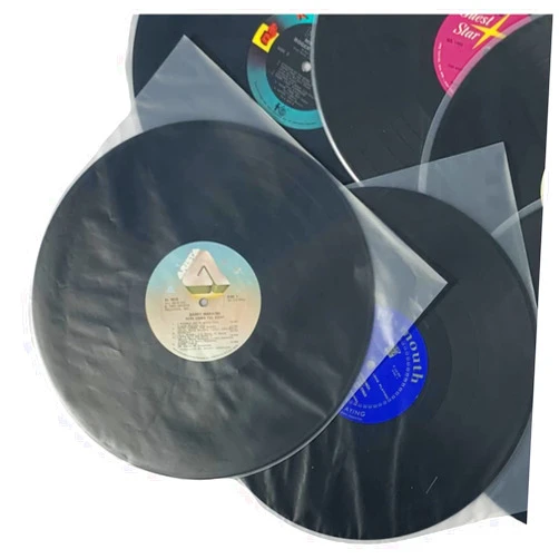 Record-Happy Vinyl Record Anti-Static Inner Sleeves – Premium 12 inch Round Bottom Covers 50 LP 33 rpm Anti-Static Protective Jackets for you Precious Collection