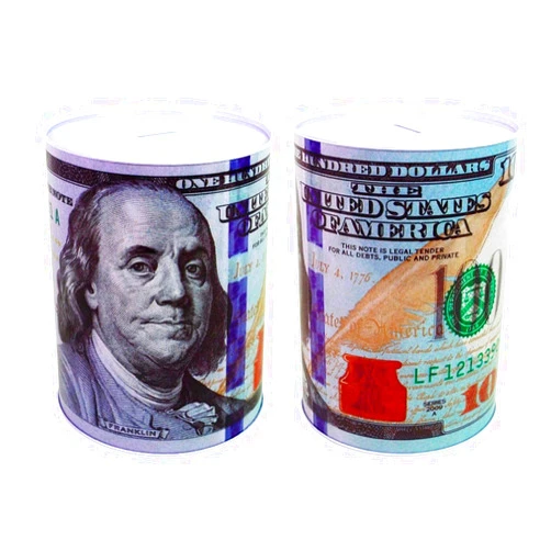 Everything for the Mistress 100 Dollar Bill (Bank of 1) Piggy Bank 8.5 Inch Tall Coin Saving Money Benjamin Franklin Bank Note Bank Note
