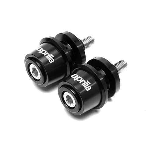 KENSG Cycling Accessories for Aprilia RS660 Tuono 660 2020 2021 021 New Motorcycle CNC Aluminum Swingarm Spools Stand Screws Slider Motorcycle Parts (Color : X Black)