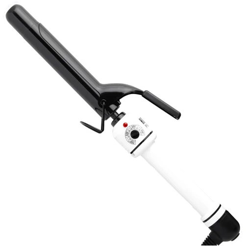 HOT TOOLS Pro Artist Nano Ceramic Curling Iron/Wand | For Smooth, Shiny Hair (1” in) Black/White