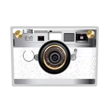 Paper Shoot Camera | Eco-Friendly Digital Camera (Multiple Designs) Old Lomo White