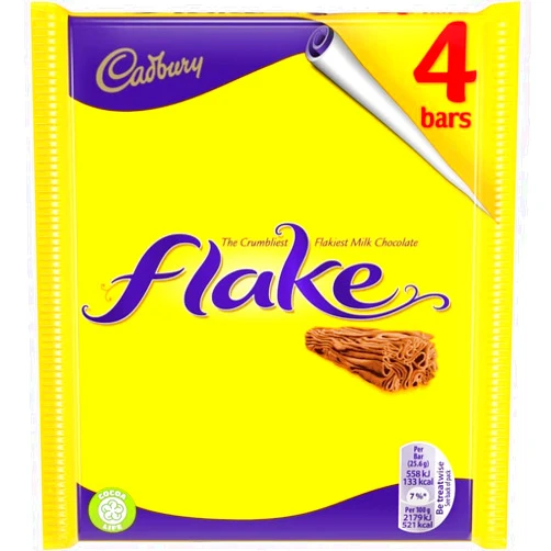 Cadbury Flake 4 bars of 20g each ( 80g ) - Pack of 20