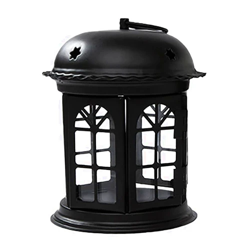 XPLVKWRQJ Glass Candle Lanterns,Decorative Candle Lanterns,Hm Vicyy Decorative Candle Lanterns,Candle Lanterns,Vintage Hanging Lantern Metal Candle Holder Garden Lanterns,Garden Lanterns For Candles(B