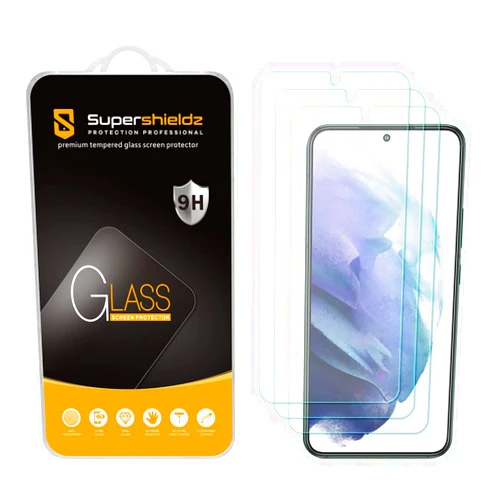 Supershieldz (3 Pack) Designed for Samsung Galaxy S22 5G (6.1 inch) Tempered Glass Screen Protector, Anti Scratch, Bubble Free