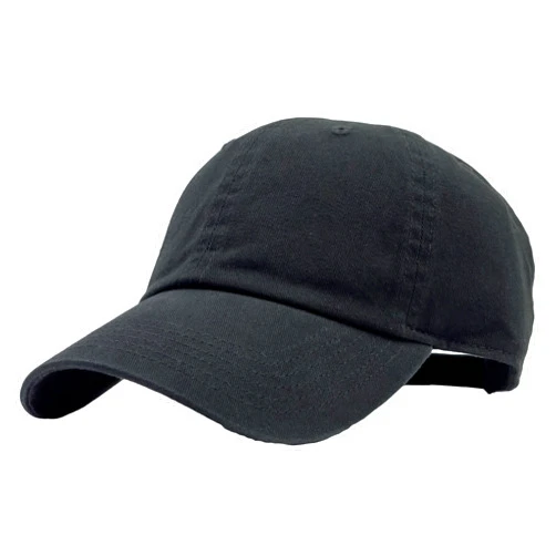 Utmost Unisex Classic Low Profile Cotton Baseball Cap Plain Blank Camoflauge Soft Unconstructed Adjustable Size Dad Hat (Black)