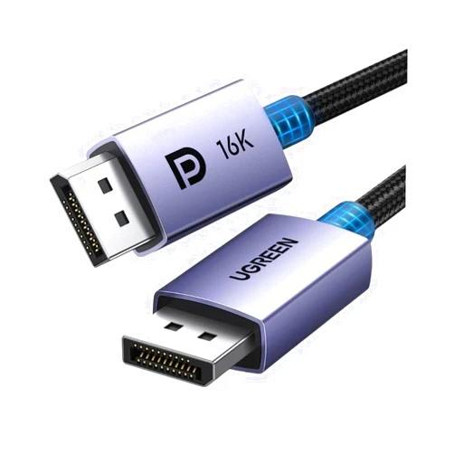 UGREEN 16K 6.6FT DisplayPort Cable 2.1 [VESA Certified] DP 2.1 40Gbps Support 8K@240Hz 1080P@540Hz HDR, HDCP, DSC 1.2a, Braided Display Port Cable Cord Compatible FreeSync G-Sync Video Card Monitor