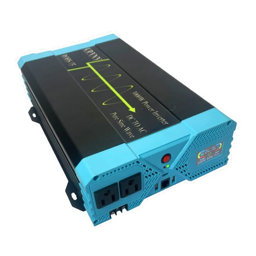 KRXNY 3000W Power Inverter 12V DC to 120V AC Pure Sine Wave with LCD Display USB Port for RV/Home Solar