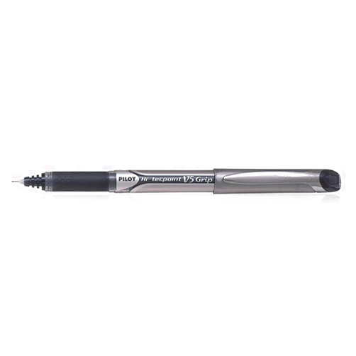 Pilot Hi Techpoint V5 Grip Black Pen (Pack of 12)