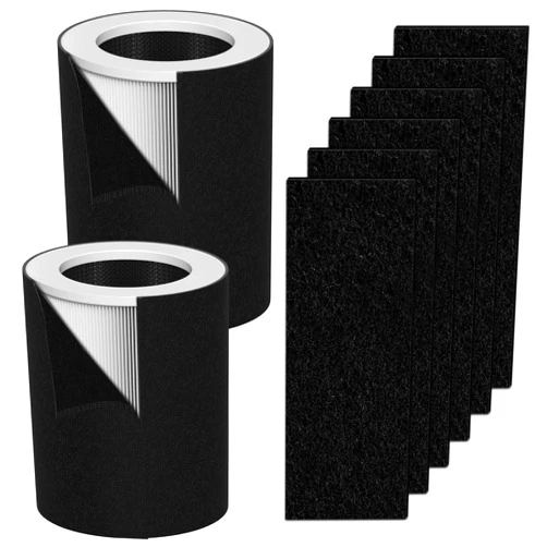 Fizerneer HP670 True HEPA Filter Replacement Set Compatible with Hunter HP670 Large Tower Air Puri-fier, Compare to Part Number H-HF670-VP, 2 HEPA Filter + 8 Activated Carbon Filter