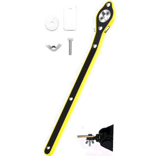 Dromco Car Jack Wrench, 360° Swivel Labor-Saving Car Jack Ratchet Wrench with Long Handle, Scissor Jack Lift Speed Handle Tool for Travel, Van, SUV and Other Vehicles