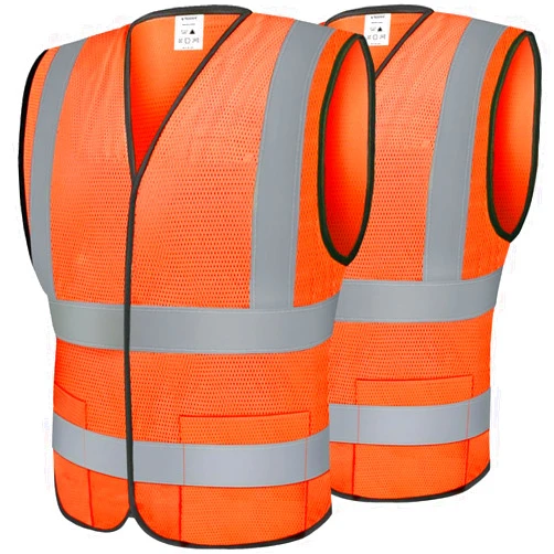 TICONN 2PK/4PK Reflective Safety Vest, High Visibility Vest with Reflective Strips for Men Women, Meets ANSI II