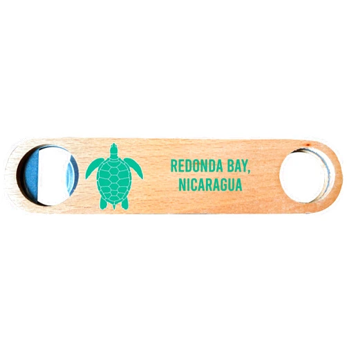 R and R Imports Redonda Bay, Nicaragua, Wooden Bottle Opener turtle design
