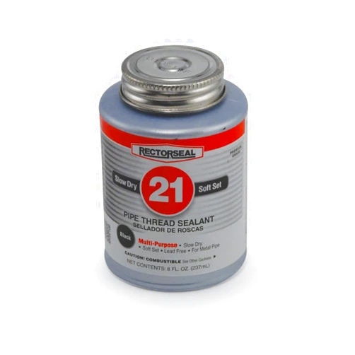 Rectorseal 28651 1/2 Pint Brush Top No.21 Black Jack Pipe Thread Sealant