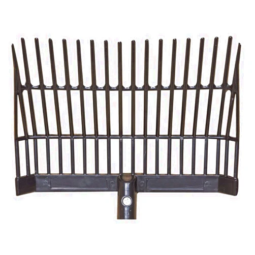 Dura-Tech Manure Fork Head Only| Essential Stable Maintenance Tool | 2-Bar Design for Durability | Ideal for Stalls with Shavings | Heavy-Duty Molded Plastic | 16-Tine Design