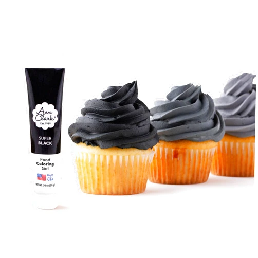 Ann Clark Cookie Cutters Ann Clark Super Black Food Coloring Gel .70 oz. Professional Grade Made in USA
