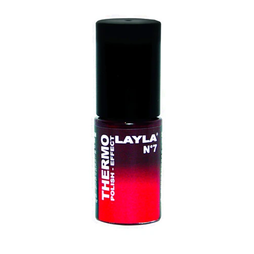 LAYLA Cosmetics Color Changing Nail Polish Thermo Effect Lacquer (#7 Mulled Wine To Red)