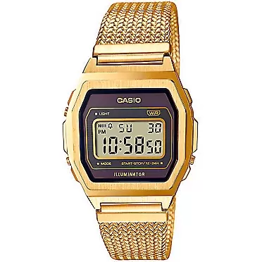 Casio Men's Automatic Watch with Stainless Steel Strap, Gold, 2.5 (Model: A1000MGA-5EF)