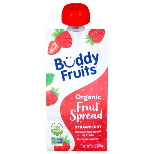Generic B.uddy Fruits Organic Strawberry Fruit Spread 13 oz (Pack of 6)