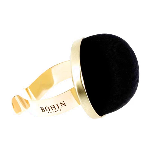 Bohin 81666 Wrist Pincushion, Black Velvet