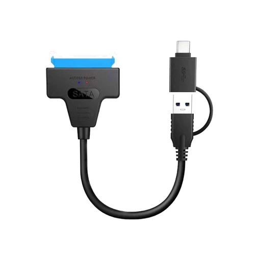AALlyn 2024 New Upgraded SATA to USB 3.1 Type-C 10Gbps Converter Cable External Hard Drive, Compatible with 2.5'' SSD/HDD UASP Storage Converter Line (USB Type C 2.5'')