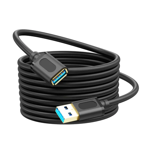 Jelly Tang USB Extension Cable 1Ft, USB 3.0 Repeater USB Male to Female Lead with Signal Amplification Active Cord for Printers, Keyboards, Game Console, Loudspeakers, Scanners, Displays, Headsets(0.3M/1Ft)