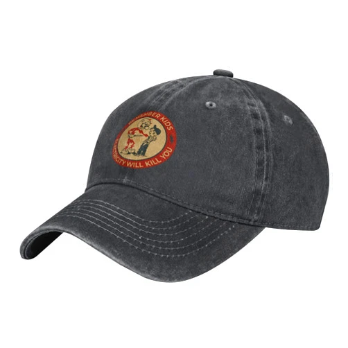 Svmmanr Electricity Will Kill You Kids Unisex Adult Adjustable Sports Hat, Casual Hat, Cowboy Hat Outdoor Hat Black