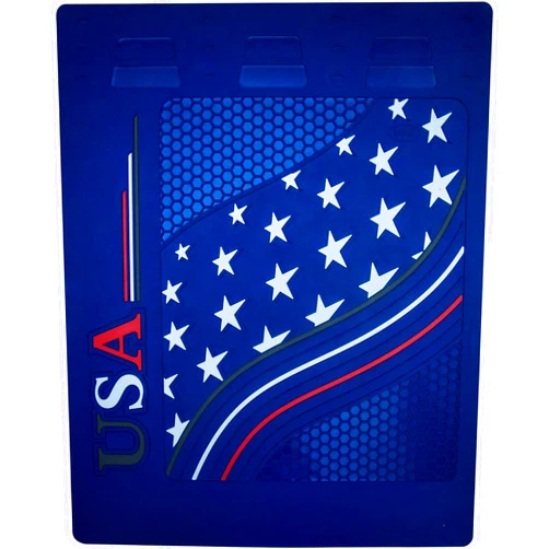 M&C USA Stars and Stripes Semi-Truck Mud Flaps - 24in.W x 30in.H, Pair