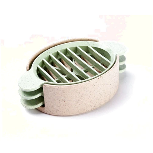 WOIWO 1 PCS Household Multi-Function Egg Cutter Fancy Egg Cutter Kitchen Gadget Lazy Man Thing (beige)