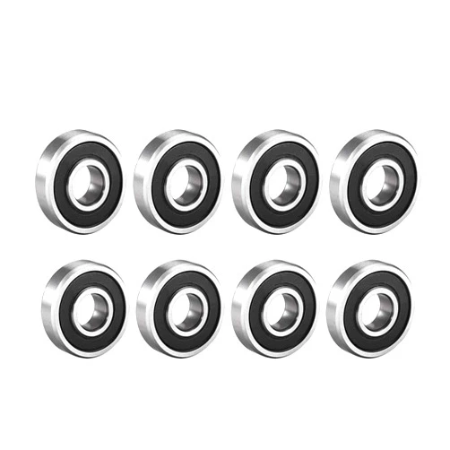 uxcell 609-2RS Deep Groove Ball Bearing 9mm x 24mm x 7mm Double Sealed High Carbon Steel Z1 Bearings 8pcs
