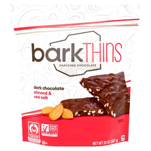 barkTHINS Bark Thins Almond Snacking Chocolate Dark Dark Chocolate 20.0 Ounce