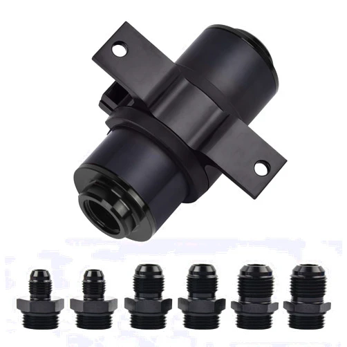 EVIL ENERGY Inline Fuel Filter 10 Micron with 6AN 8AN 10AN Adapter&Bracket Clamp 50MM Universal
