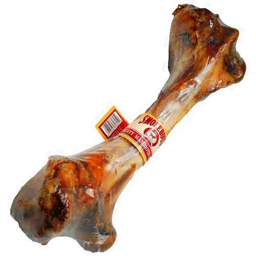 SMOKEHOUSE TREATS Smokehouse 100-Percent Natural Meaty Mammoth Bone Dog Treat