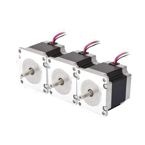 STEPPERONLINE 3PCS Nema 23 CNC Stepper Motor 2.8A 1.26Nm/178.4oz.in 56mm Bipolar for Hobby CNC Kit
