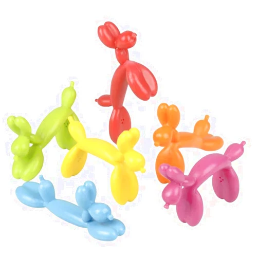 Nikki's Knick Knacks Mini Balloon Dog Bendable Toys - Bendable Toys for Kids, Stress Relief, Fidget Toy, Party Favors, Reward Chest, Treasure Chest, Goodie Bags - Set of 12