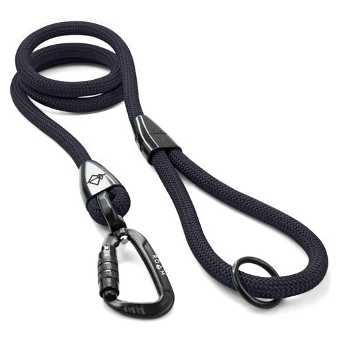 MADE TO ROAM Premium Explorer Leash - Climbing Rope Leash with Autolocking Aviation Aluminum Carabiner - New York Afterlight, 6ft