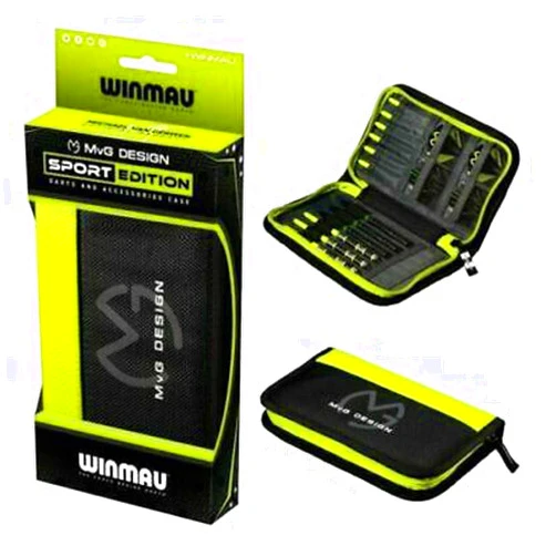Winmau MvG Design Dart Case, Michael Van Gerwen, Slimline,11 Compartments, Sports Edition