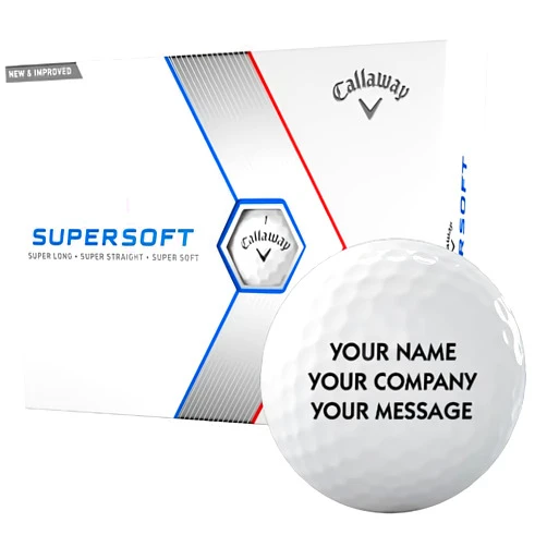 Golfballs.com Callaway 2023 Supersoft Personalized Golf Balls