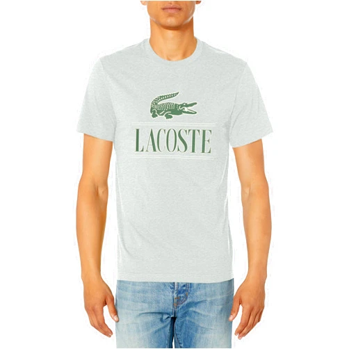 Lacoste Men's Short Sleeve Crew Neck Croc Graphic T-Shirt