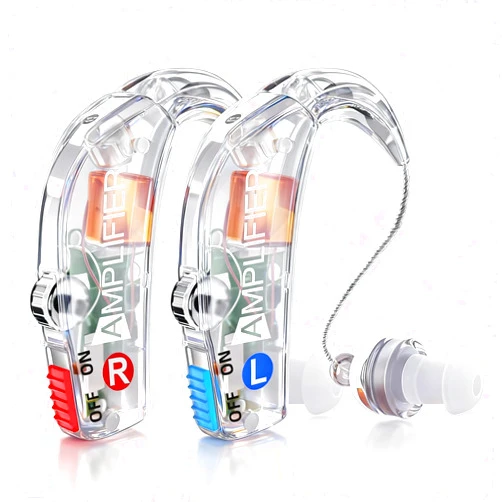 WINTER PLUM Hearing Aids for Seniors,Advanced Noise Reduction Function Hearing Aid Equipped With and AI Chips,Comfortable Portable Suitable Hearing Aid People With Hearing Loss,Fast Charging+Ultra Long Standby
